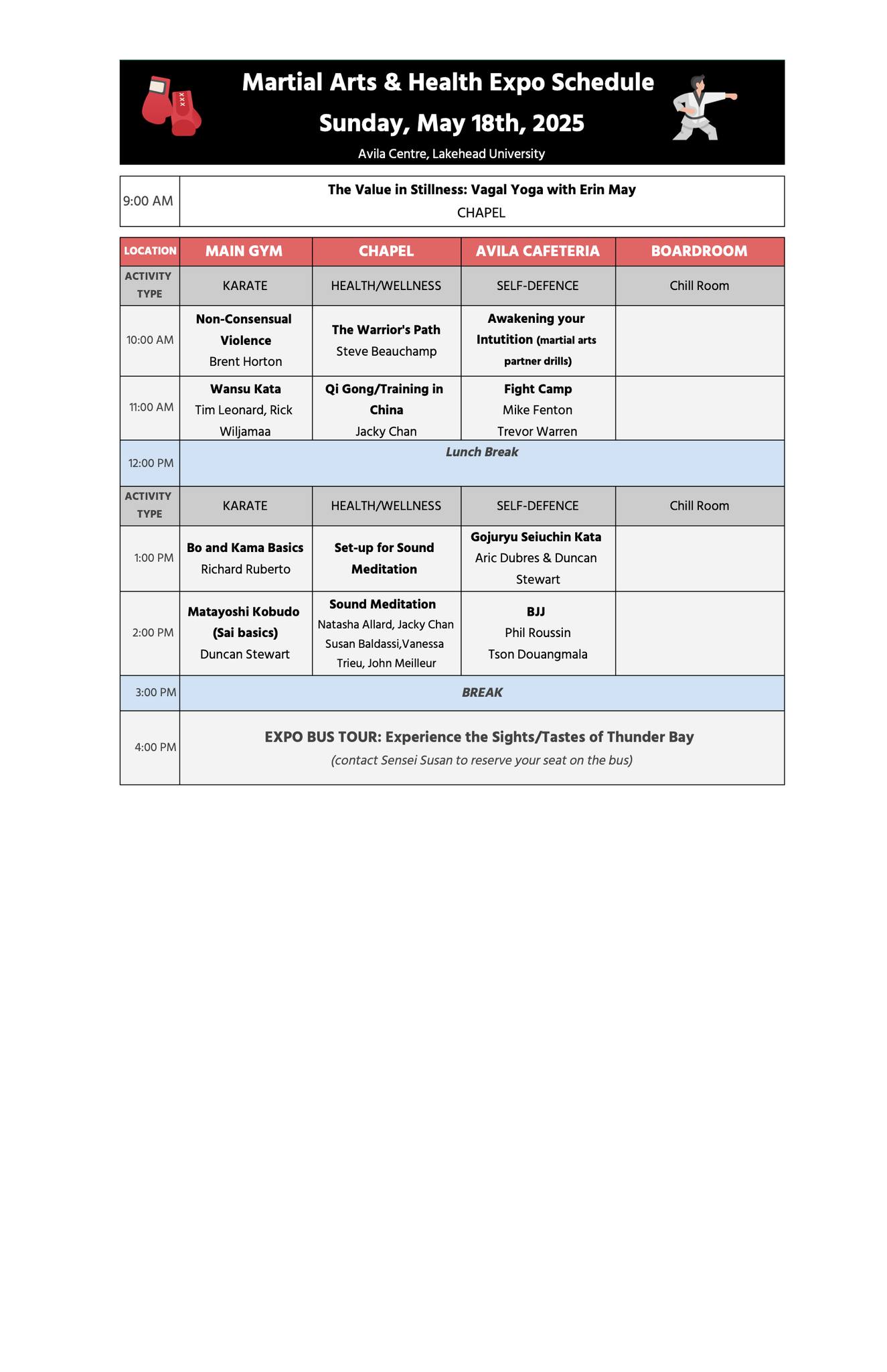 Event Schedule Day 2